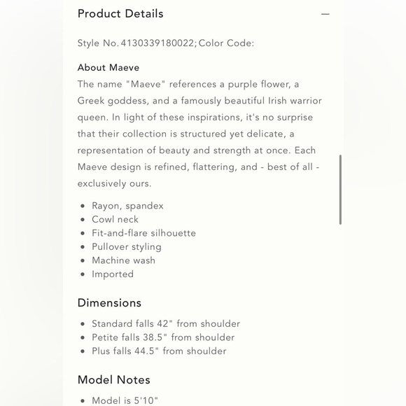 Anthropologie Maeve Brianne Floral Cowl Neck Dress Size Small Orange Floral - Picture 7 of 12